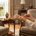 Elegant 18K Gold-Plated Oval Rings