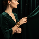 Elegant 18K Gold-Plated Oval Rings