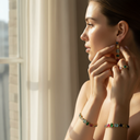 18K Gold-Plated Multicolor Geometric Gemstone Earrings