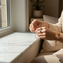 18K Gold Plated Hoop Earrings with Blue Eye Charm