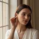 18K Gold-Plated Abstract Fluid Earrings