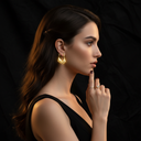18K Gold-Plated Geometric Link Earrings