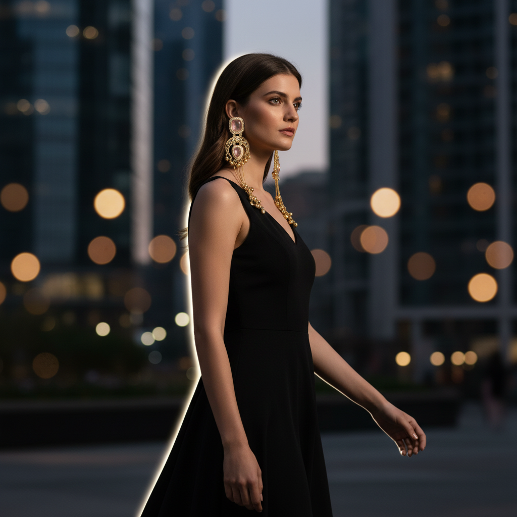 18K Gold Plated Filigree Dangle Earrings with Pink Gemstones