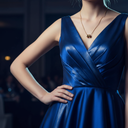 18K Gold Plated Elegant Multi-Ring Pendant Necklace