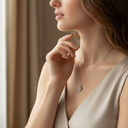 18K Gold Plated Elegant Swirl Pendant Necklace