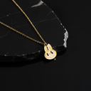 18K Gold-Plated Cartoon Rabbit Pendant Necklace