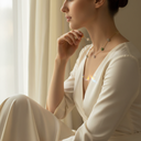 18K Gold-Plated Pastel Floral Cluster Necklace