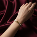 18K Gold-Plated Elegant Stone-Studded Bracelet