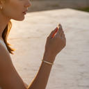 18K Gold-Plated Diamond-Accented Bracelet