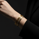 18K Gold-Plated Elegant Gemstone Bracelet