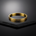 18K Gold-Plated Geometric Pattern Bracelet