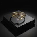18K Gold-Plated Crystal Bangle Set