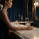 18K Gold-Plated Crystal Bangle Set