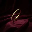 18K Gold Plated Square Link Bracelet with Clear Stones