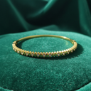 18K Gold-Plated Diamond-Cut Bangle Bracelet