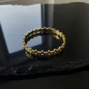 18K Gold-Plated Floral Gemstone Bracelet