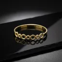 18K Gold-Plated Rope Circle Bracelet