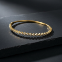 18K Gold-Plated Geometric Diamond Bracelet