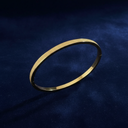 18K Gold-Plated Minimalist Bangle Bracelet