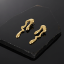 18K Gold-Plated Abstract Fluid Earrings